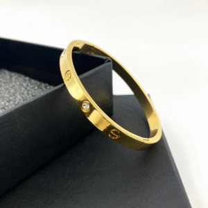 Cartier Inspired Gold-Tone Stainless Steel Bracelet