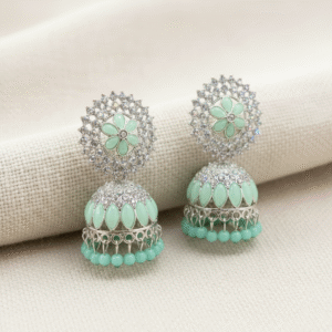 Sparkling Stone Embellished Ethnic Earrings